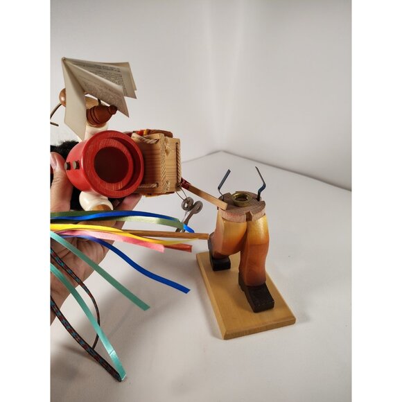 HOLZKUNST CHRISTIAN ULBRICHT NUTCRACKER CLOTH PEDDLER WOODER SMOKER W. GERMANY - Picture 11 of 11